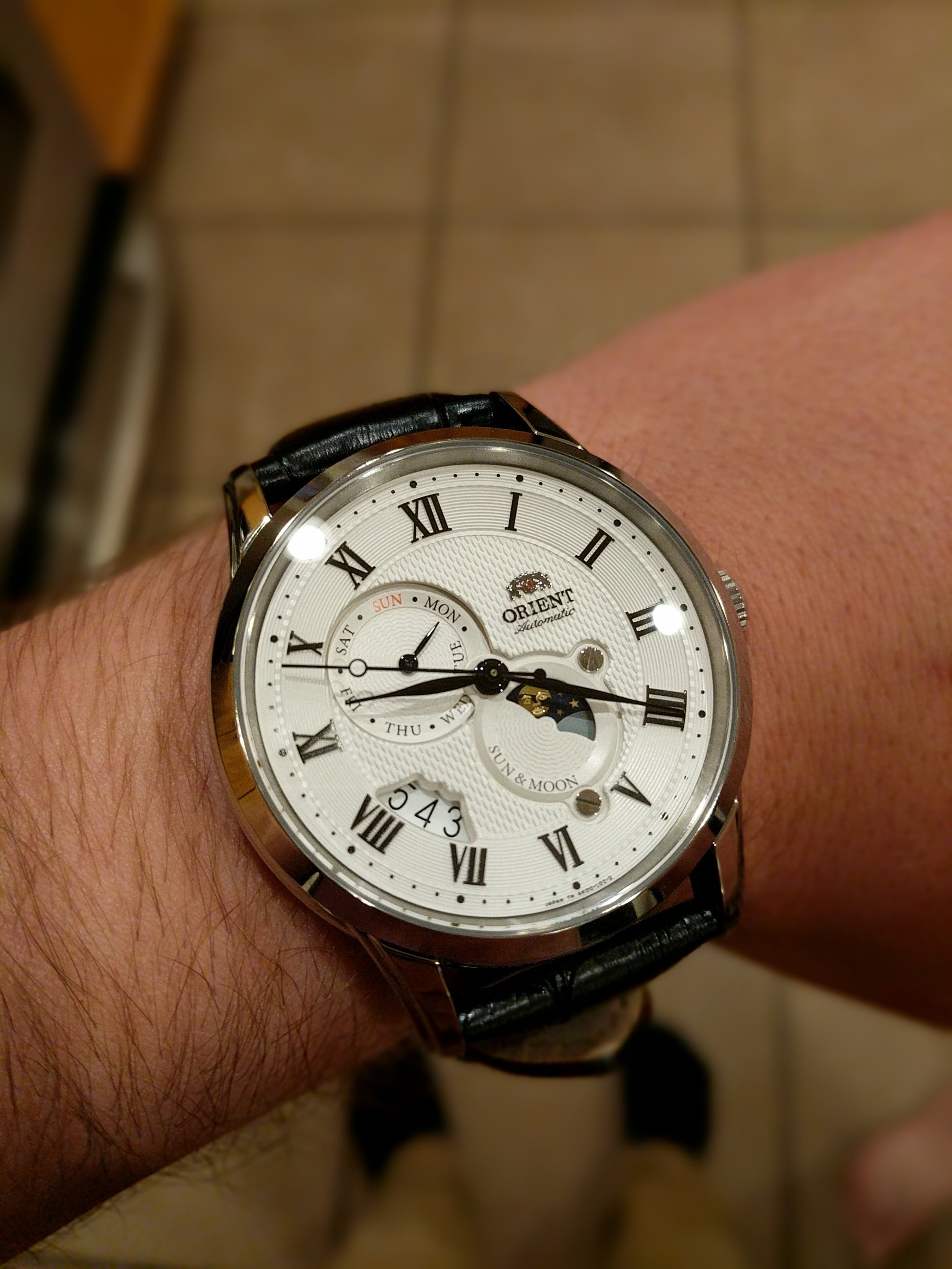 もらって嬉しい出産祝い時計オリエント サン&ムーン3、僕の最初の自動巻き時計
