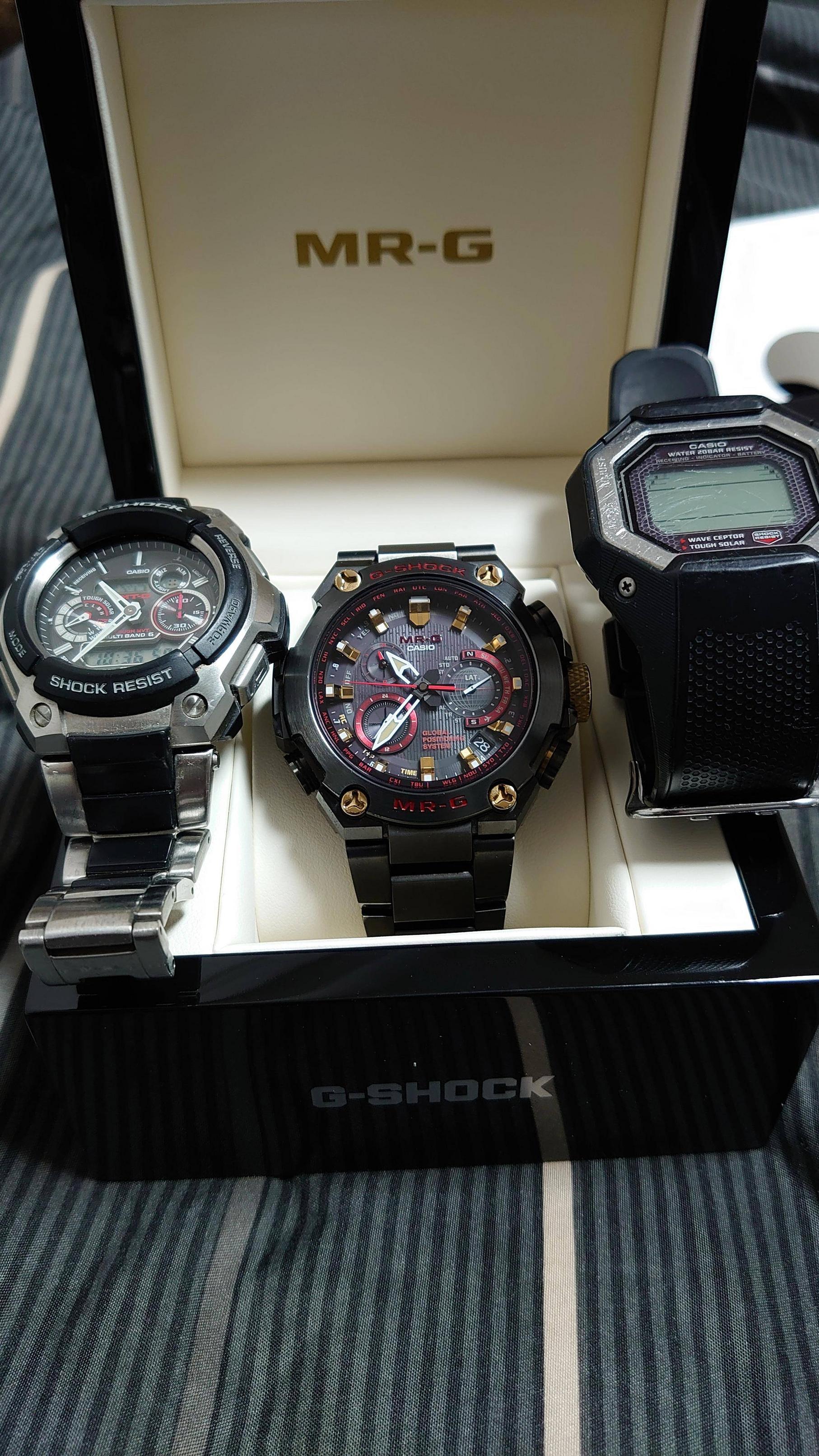 希少》G-SHOCK MR-G 腕時計 ブラック アナデジ タフソーラーm+